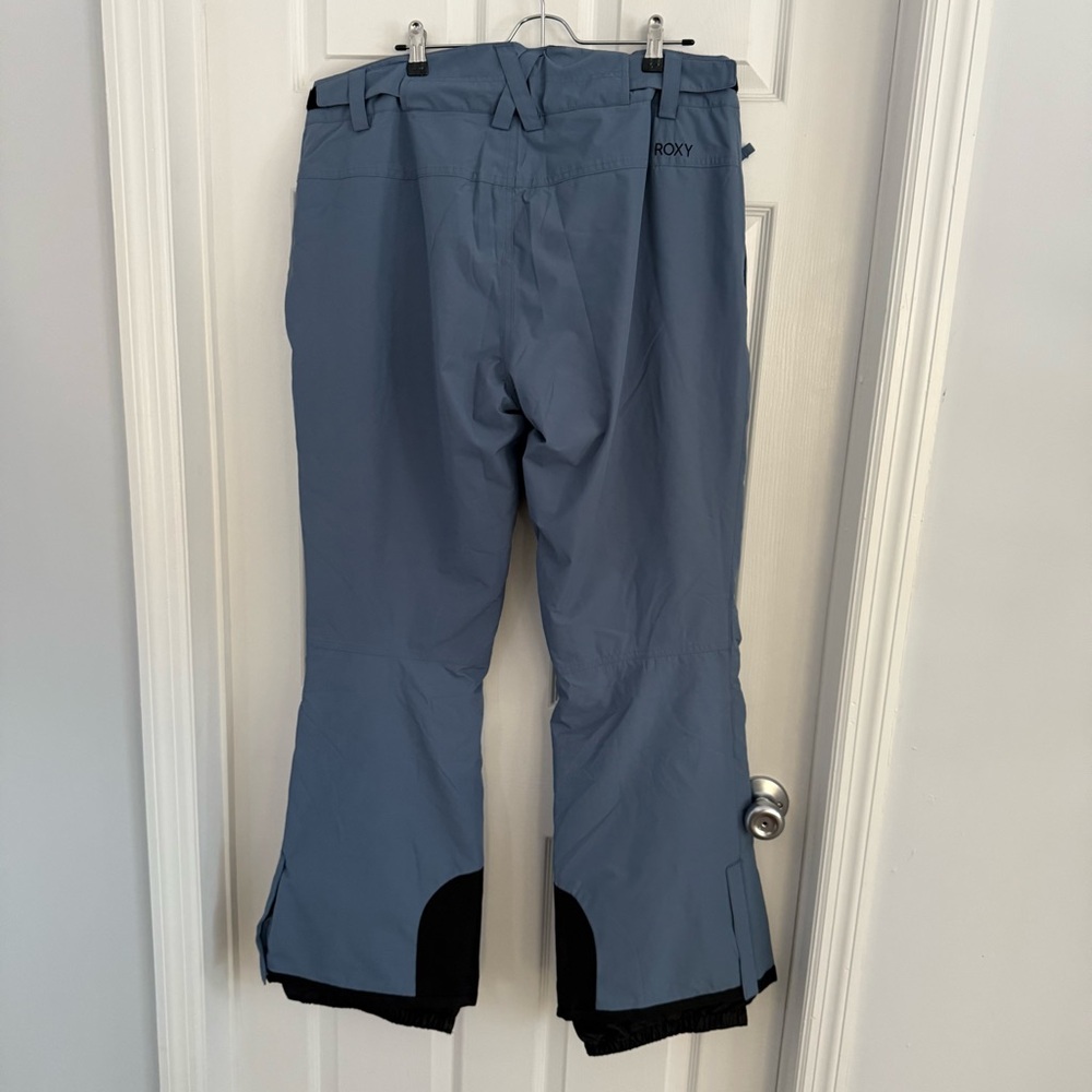 NWOT Roxy Blue Snow Pants Adjustable Waist Lightweight Size L - Picture 2 of 7